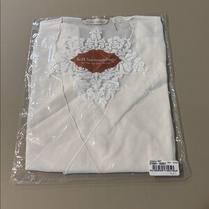 Soft Surroundings White Silk Undercover Top NWT Size Small